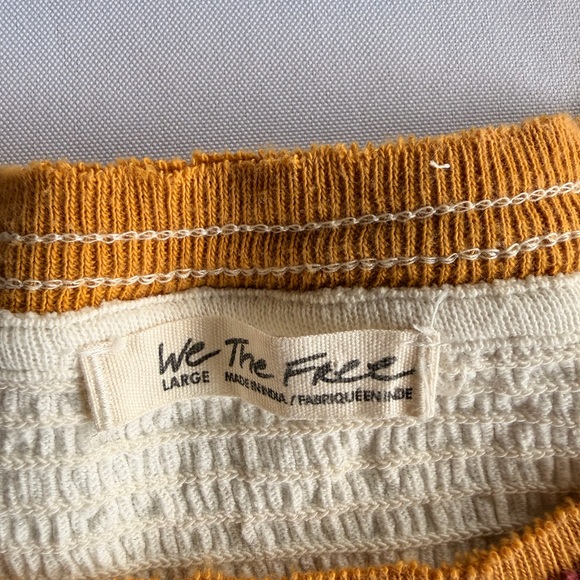 Free People We The Free MVP Tee Vintage White Combo Size Large - Picture 4 of 8